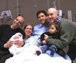 Sandro, Eleanora, Rachel, Tony, Erik, and Rachel Marie in the hospital room following Eleanora's birth