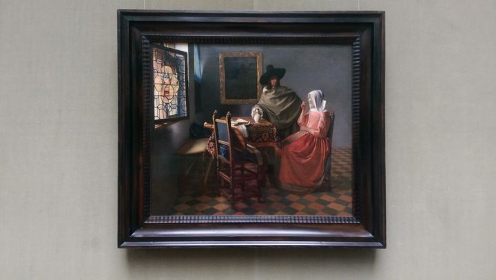 <p><strong>Vermeer, The Glass of Wine</strong></p>