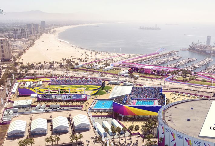 Rendering of possible Olympics locations in LA