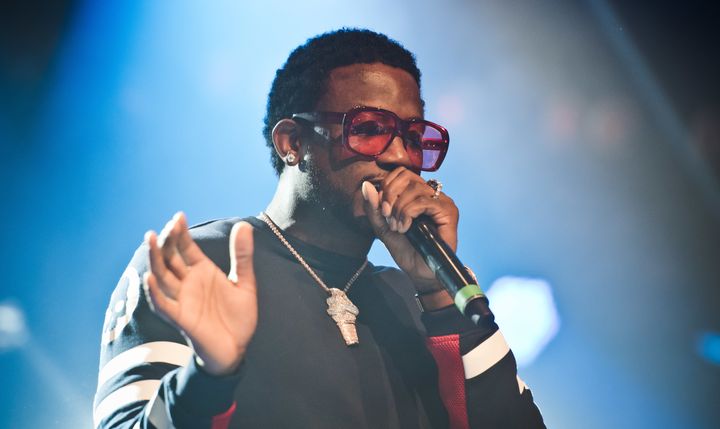 Gucci Mane performs on stage on Day 6 of Roskilde Festival on June 29, 2017 in Roskilde, Denmark.