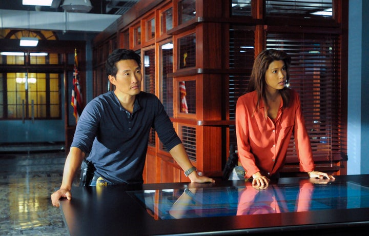 Daniel Dae Kim and Grace Park on "Hawaii Five-0." 