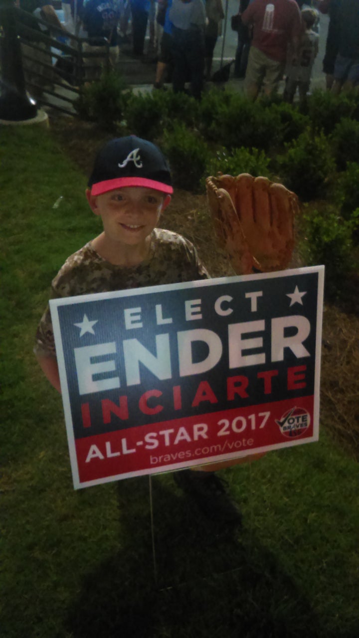 Photo by author from outside SunTrust Park, where the Atlanta Braves play.