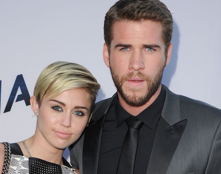  MIley Cyrus and Liam Hemsworth in 2013.