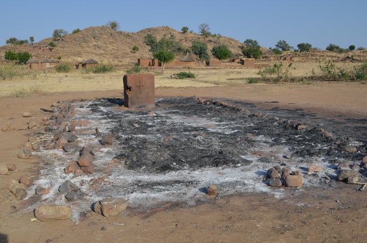 <p>A bombed church in the Nuba Mountains.</p>