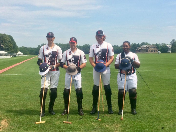 Shariah (far right) and her team.