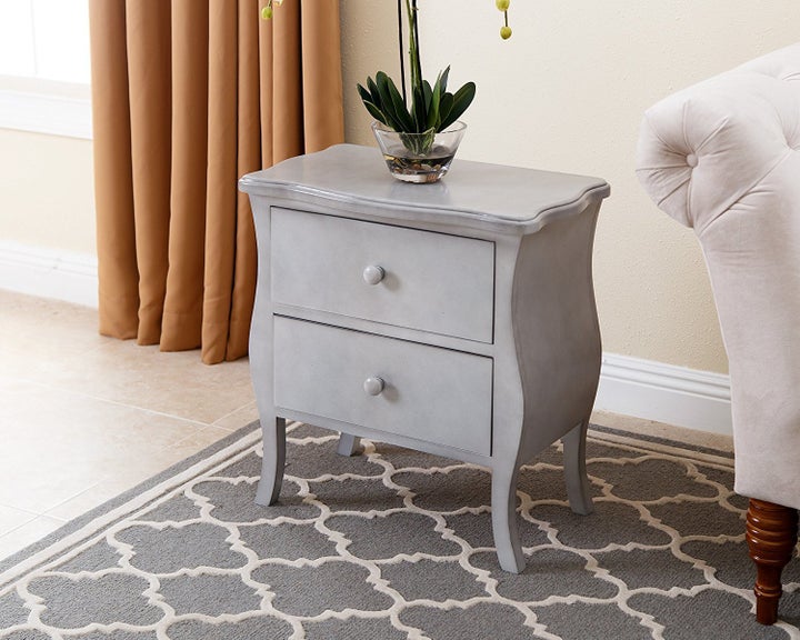 Save 34% when you buy this antiqued 2-drawer nightstand today. Save an additional 20% when you're a Prime member.