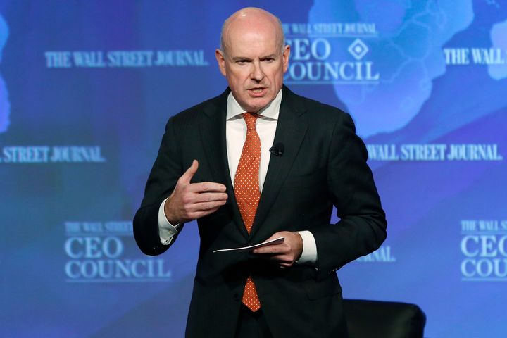 Editor-in-Chief Gerard Baker welcomes participants to the Wall Street Journal's CEO Council annual meeting in Washington on Nov. 18, 2013. 