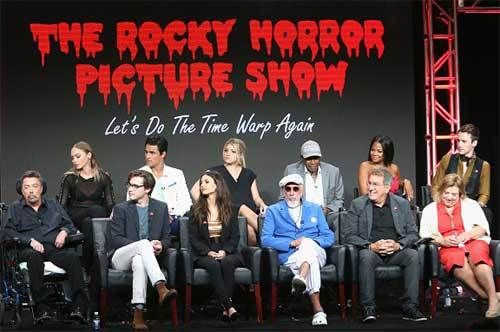 <p>Kenny Ortega (front row to the right, in grey & black) with the cast & creative team for Fox’s “The Rocky Horror Picture Show / Let’s Do the Time Warp Again.” </p>