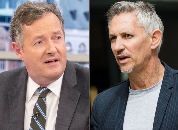 Piers and Gary have clashed on social media a number of times 