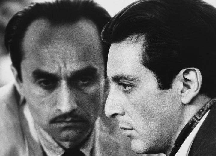 People are comparing Donald Trump Jr. to the character of Fredo Corleone, who was played in "The Godfather" movies by the late actor John Cazale, left.