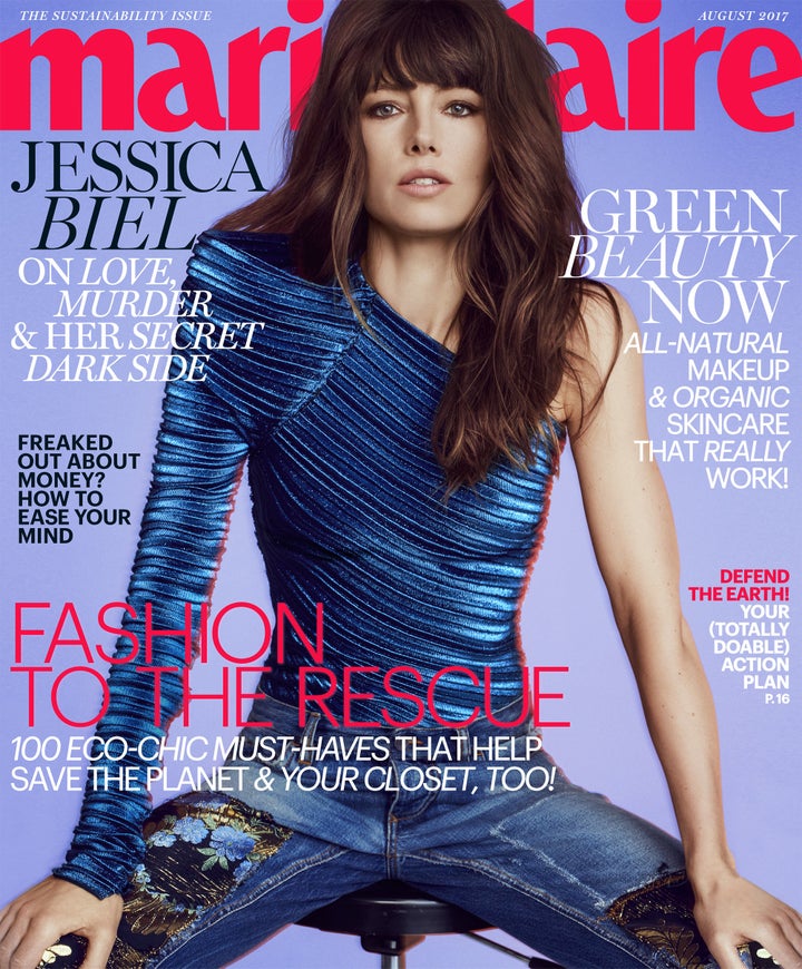 In Marie Claire's August issue, Jessica Biel reflects on motherhood