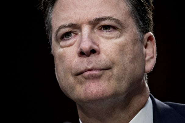James Comey, former director of the Federal Bureau of Investigation (FBI), listens during a Senate Intelligence Committee hearing in Washington, D.C., U.S., on Thursday, June 8, 2017. Comey in prepared remarks to the committee said U.S. President Donald Trump sought his loyalty and urged him to drop the investigation into former National Security Advisor Michael Flynn. Photographer: Andrew Harrer/Bloomberg via Getty Images