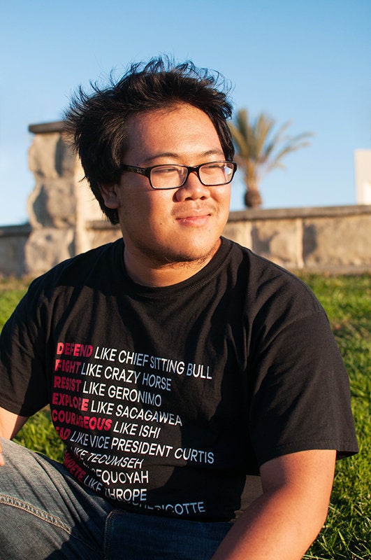 Kenneth, a college student from California, is one of the people featured in Guzman's series.