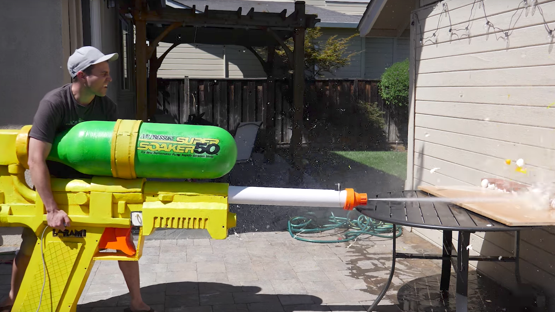 Insanely Huge Super Soaker Shatters Watermelons And Glass Huffpost Insanely Huge Super Soaker Shatters Watermelons And Glass Huffpost