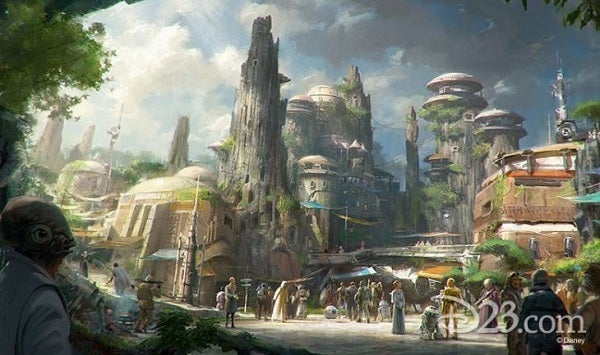 <em>Star Wars</em> themed land concept art
