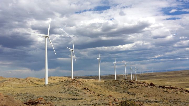A Wyoming wind farm
