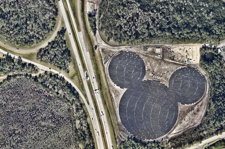 Duke Energy owns and operates the solar array, which supplies power to Walt Disney World.