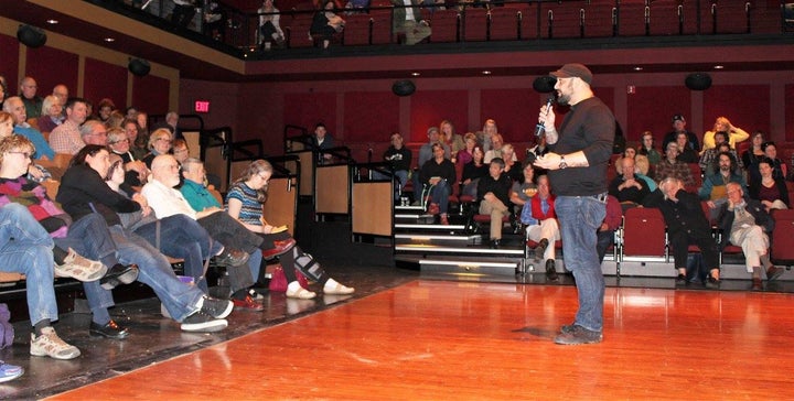 Christian Picciolini speaking in Whitefish, Montana (April 2017)