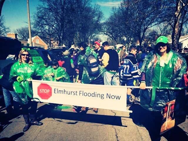 Members of the Elmhurst, Ill., group “Stop Elmhurst Flooding Now”