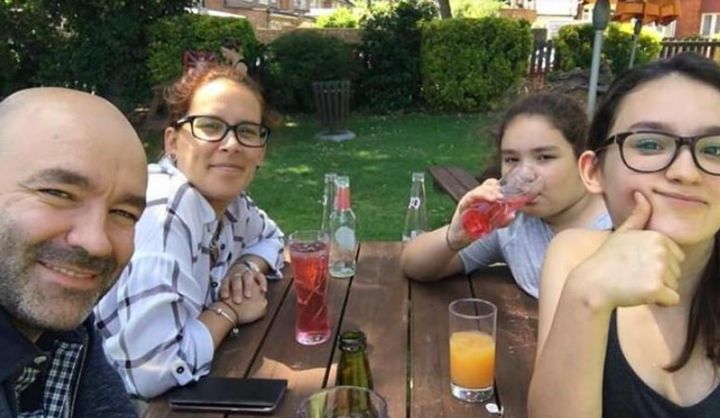 Luana Gomes (front right) was diagnosed with cyanide poisioning following the Grenfell Tower tragedy on June 14