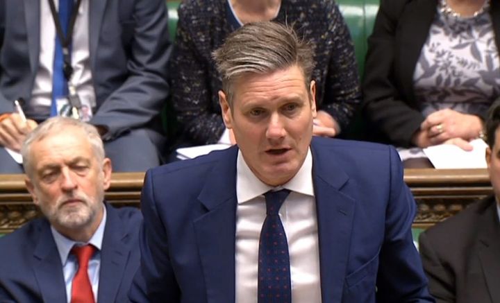 Jeremy Corbyn and Keir Starmer.