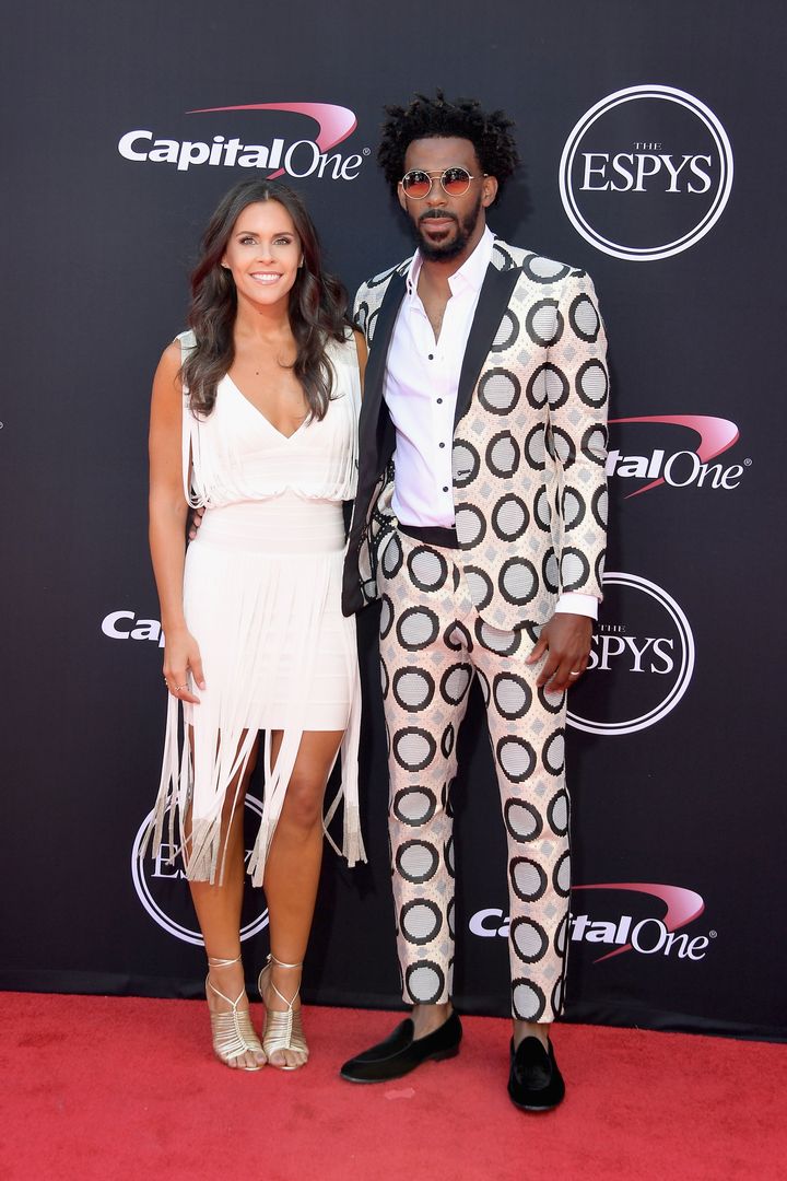 Mike Conley Jr. and Mary Conley attend The 2017 ESPYS at Microsoft Theater on July 12, 2017 in Los Angeles, California