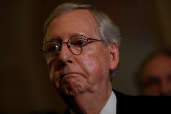 Senate Majority Leader Mitch McConnell unveiled new language for the Senate GOP health care bill Thursday, but he still has to gather the votes needed to advance it.