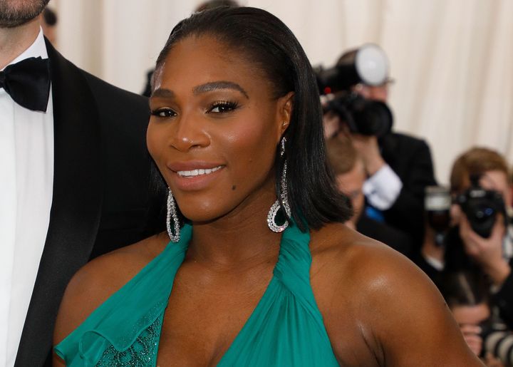 Serena Williams told Entertainment Tonight about the baby book she's been studying to get ready for motherhood.
