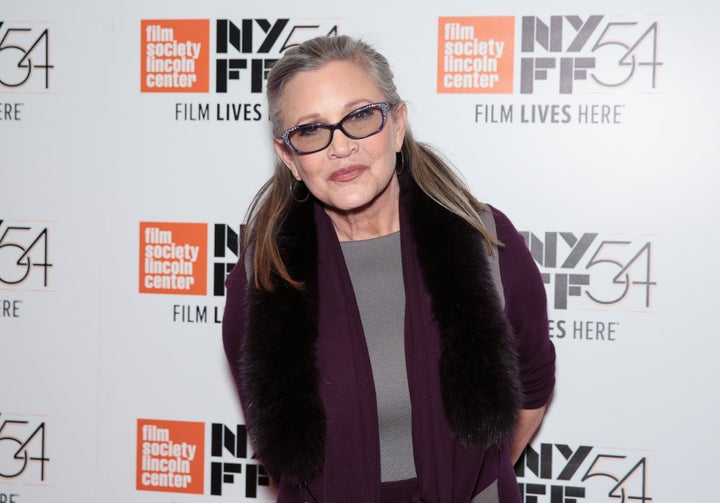 Carrie Fisher on Oct. 10, 2016, in New York. 