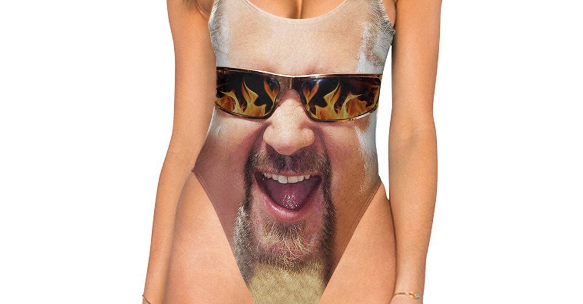 Hairy bathing suit, too young nude model