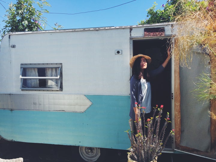 <p>trailer in venice beach, california</p>