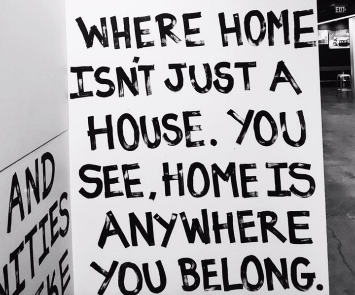 <p>home is anywhere you belong.</p>