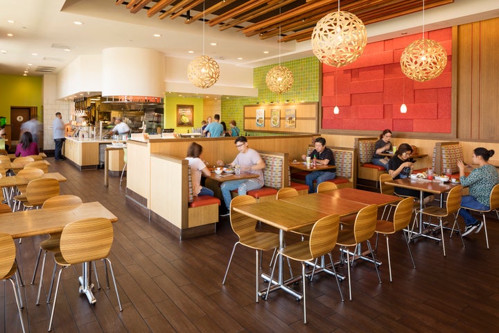 <p>Inside the Veggie Grill.</p>