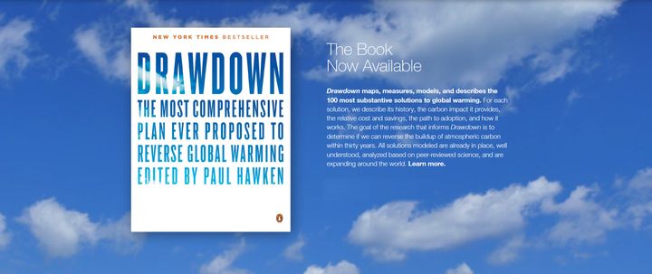 New York Times bestselling book, “Drawdown” 