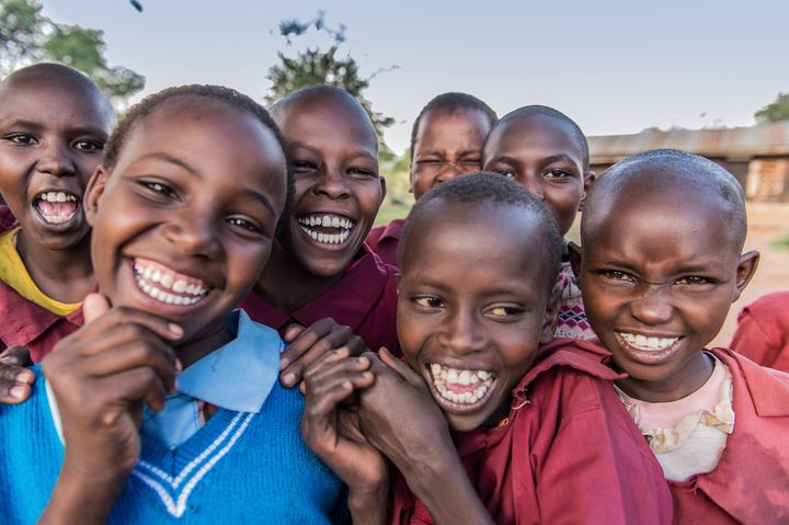 Girls at Ewaso Primary School in Ewaso, in Laikipia in Northern Kenya. © Ami Vitale 