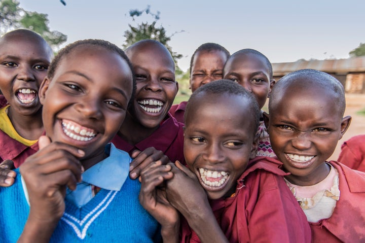 Girls at Ewaso Primary School in Ewaso, in Laikipia in Northern Kenya. © Ami Vitale 