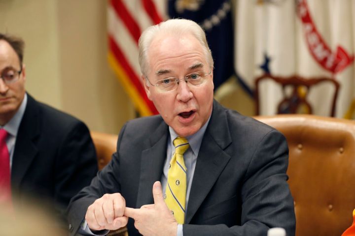 Health and Human Services Secretary Tom Price, shown at the White House in June, has been vehemently opposed to federal programs involving contraception.