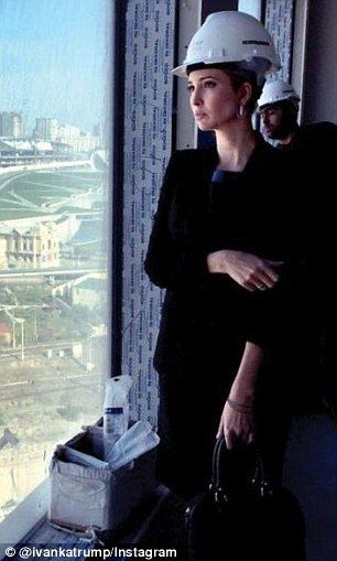Ivanka Trump at the Trump Tower Baku site. The Trump bid to do major business in the oil-rich former Soviet republic of Azerbaijan was aided by Emin Agalarov being the son-in-law of the President of Azerbaijan.