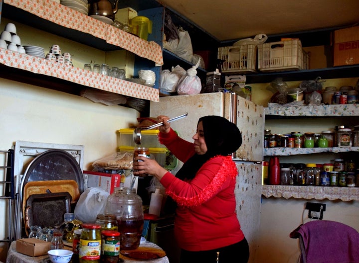 A refugee in Lebanon used a loan from Kiva.org to start a cooking business.