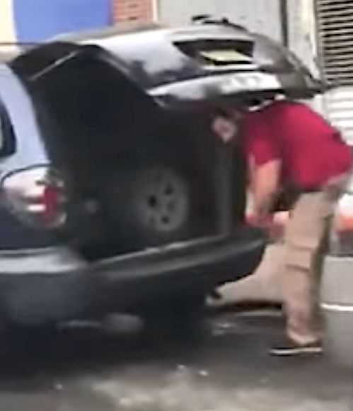 A man in New Jersey began filming after he saw a plainclothes officer looking through his van.