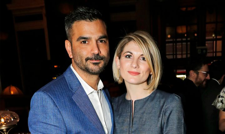 Christian Contreras and Jodie Whittaker in London earlier this year.