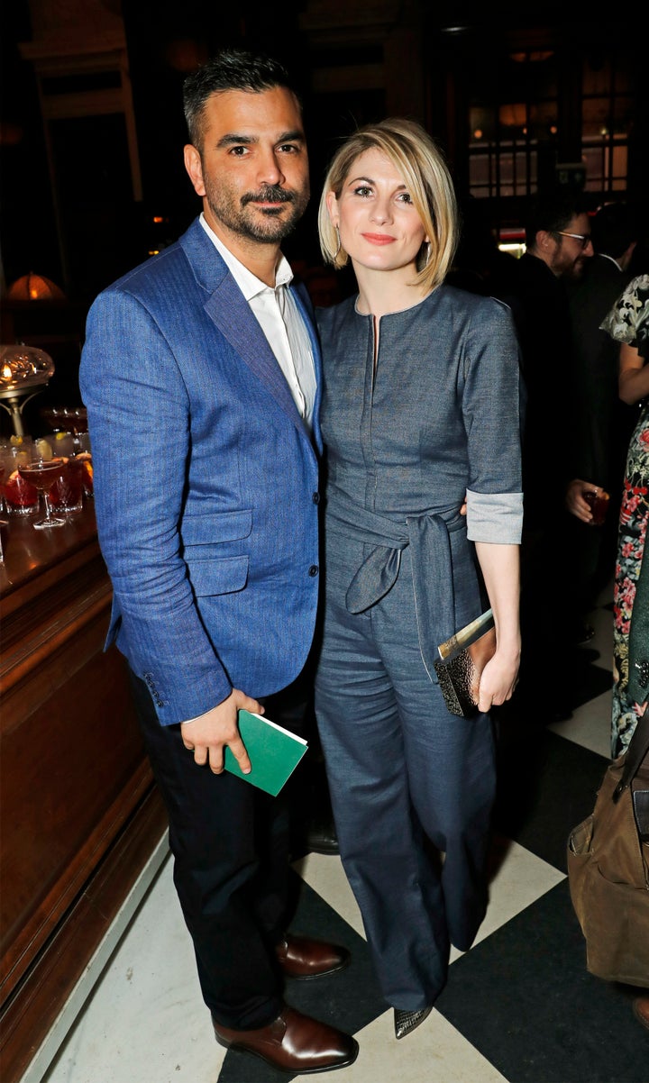 Christian Contreras and Jodie Whittaker in London earlier this year.