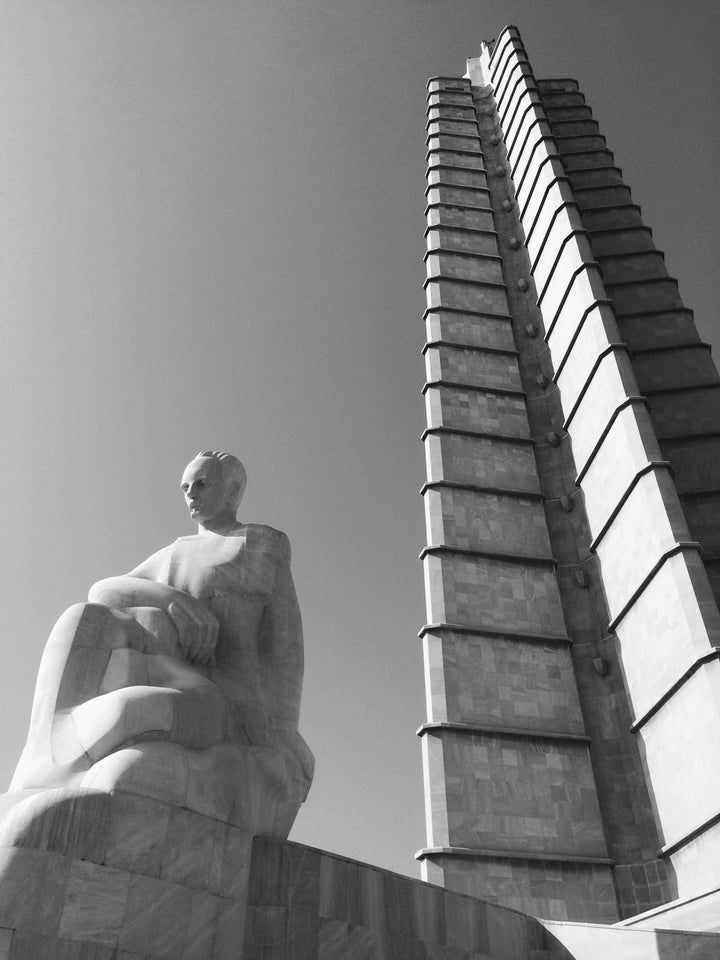 <p>The massive memorial to José Martí towers over La Plaza de la Revolución. </p>