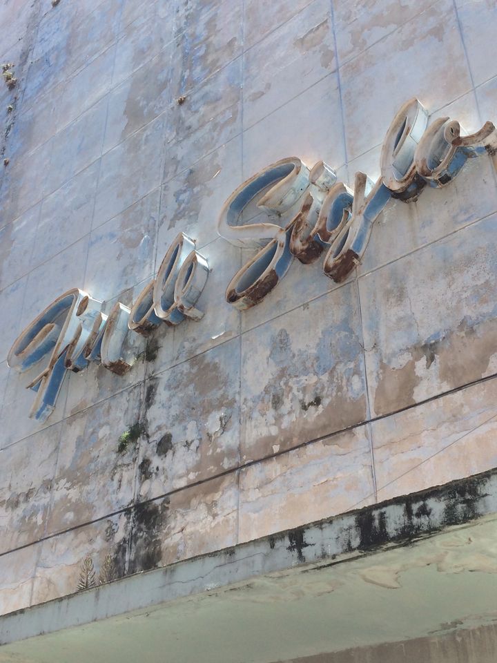 One of the many old signs of Havana, nostalgia for an era that never was.