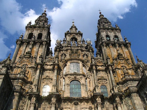 Cathedral of Santiago de Compostela at the end of the Camino