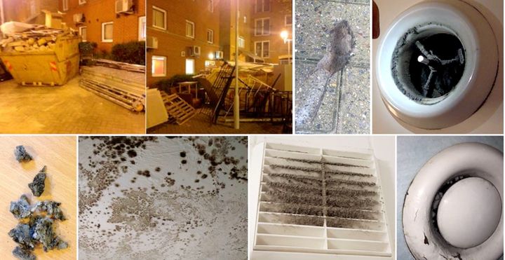 According to occupants, the flats were 'pest-infested and mouldy' 