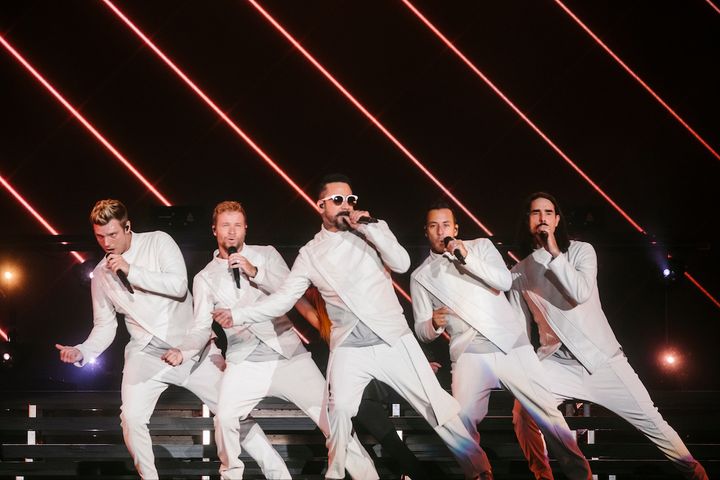 The Backstreet Boys perform at the 2017 Festival d’été de Québec.