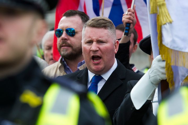 Leader of Britain First Paul Golding.