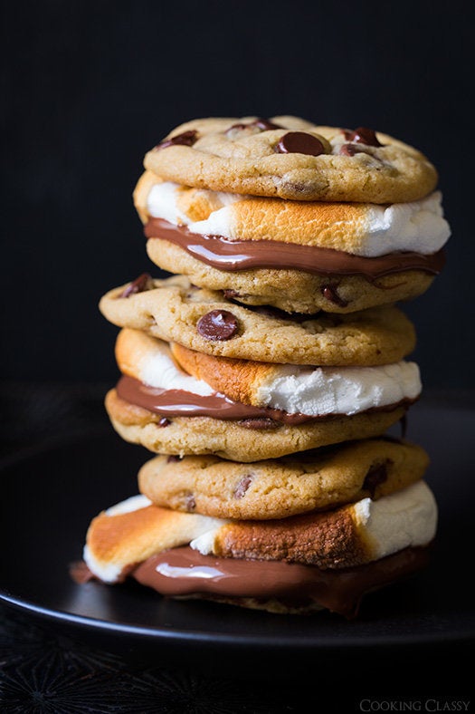 Mini S'mores Cookie Cups - Cooking Classy