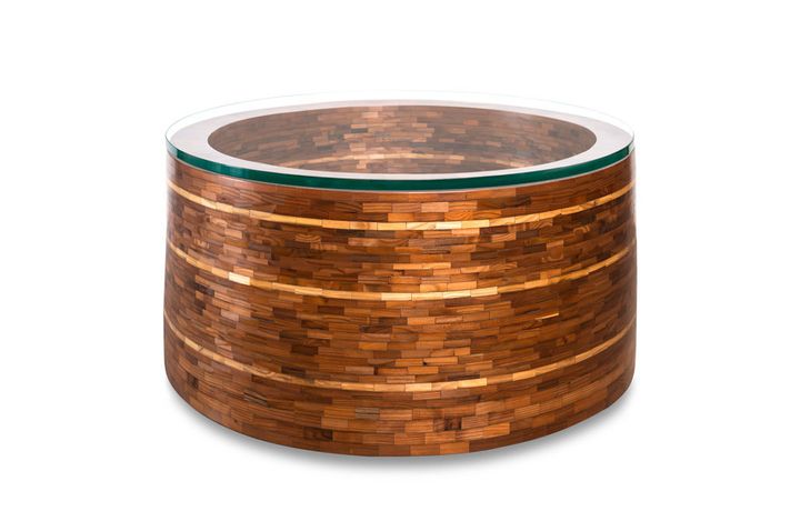 Mosaic Wood Coffee Table